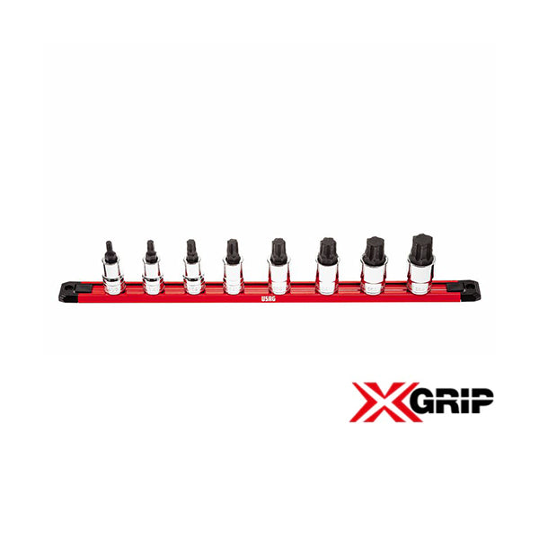234 1/2 X/SE8 | Serie di 8 chiavi a bussola con profilo esagono speciale X-Grip per viti con esagono incassato | U02342150 234 1/2 X/SE8 | Serie di 8 chiavi a bussola con profilo esagono speciale X-Grip per viti con esagono incassato | U02342150